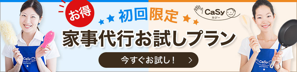 お得なCaSyのトライアルプラン
